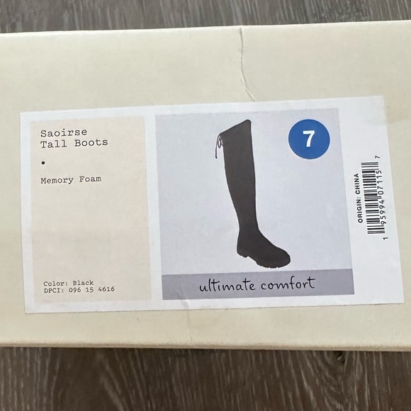A New Day Saoirse Tall Boots with Ties, size 7 - Picture 4 of 5